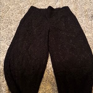 J. Crew lace black pants